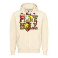 Sandshell play ball softball Zipper Hoodie - Zillion Design Studio