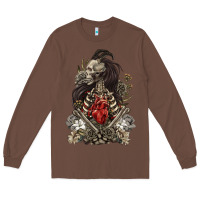 Chestnut floral skeleton Long Sleeve Tee - RanaPortraitStore