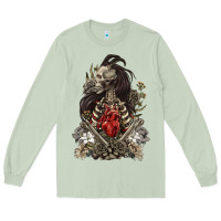 Matcha floral skeleton Long Sleeve Tee - RanaPortraitStore
