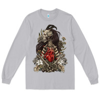 Moon Dust floral skeleton Long Sleeve Tee - RanaPortraitStore