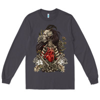 Smoke floral skeleton Long Sleeve Tee - RanaPortraitStore