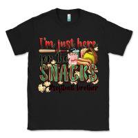 Black i'm just here for the snacks #softball brother Classic Tee - Zillion Design Studio