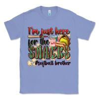 Colony Blue i'm just here for the snacks #softball brother Classic Tee - Zillion Design Studio