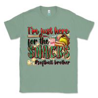 Sage i'm just here for the snacks #softball brother Classic Tee - Zillion Design Studio