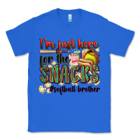 True Royal i'm just here for the snacks #softball brother Classic Tee - Zillion Design Studio