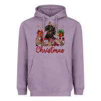Lavender merry christmas dachshund Heavyweight Hoodie - JahusDesignShop