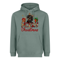 Sage merry christmas dachshund Heavyweight Hoodie - JahusDesignShop