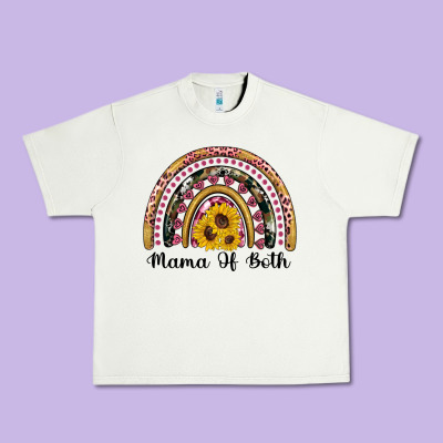 Mama Of Both Rainbow Urban Heavy Tee Designed By Artiststas