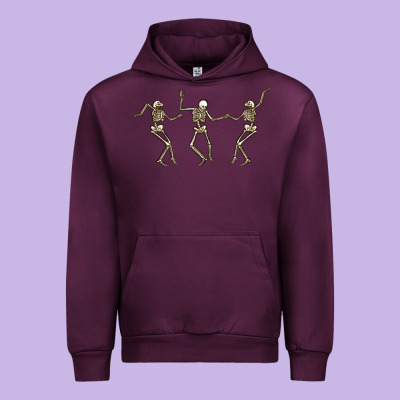 Dancing Skeletons Urban Hoodie Designed By Maliassmallbusiness