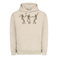 Pigment French Oak dancing skeletons Urban Hoodie - MaliasSmallBusiness