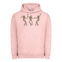 Pigment Salmon dancing skeletons Urban Hoodie - MaliasSmallBusiness