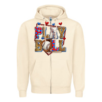 Sandshell play ball baseball Zipper Hoodie - Zillion Design Studio