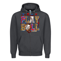 Smoke play ball baseball Zipper Hoodie - Zillion Design Studio