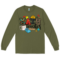 Army Green math teacher Long Sleeve Tee - Zillion Design Studio