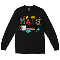 Black math teacher Long Sleeve Tee - Zillion Design Studio
