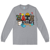 Heather Grey math teacher Long Sleeve Tee - Zillion Design Studio