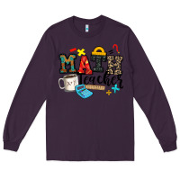 Plum math teacher Long Sleeve Tee - Zillion Design Studio