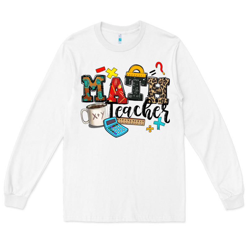 Math Teacher Long Sleeve Tee by Zillion Design Studio | Teevron