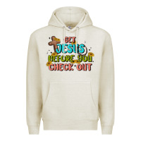 Oatmeal Heather get jesus before you check out Premium Hoodie - MaliasSmallBusiness