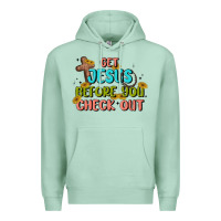 Seafoam get jesus before you check out Premium Hoodie - MaliasSmallBusiness