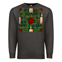 Smoke christmas candle and ornaments seamless pattern Premium Sweatshirt - BundleAndBundleShop