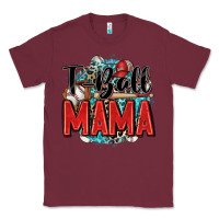 Burgundy t ball mama Classic Tee - Zillion Design Studio