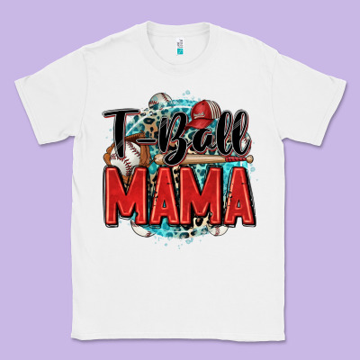 T Ball Mama Classic Tee Designed By Zillion Design Studio
