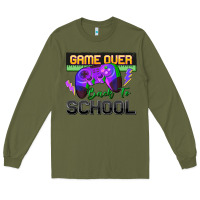 Army Green game over back to school Long Sleeve Tee - Zillion Design Studio
