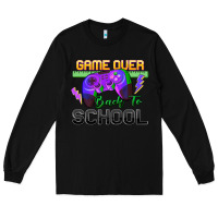 Black game over back to school Long Sleeve Tee - Zillion Design Studio