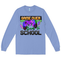 Colony Blue game over back to school Long Sleeve Tee - Zillion Design Studio