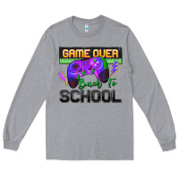 Heather Grey game over back to school Long Sleeve Tee - Zillion Design Studio
