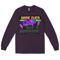 Plum game over back to school Long Sleeve Tee - Zillion Design Studio