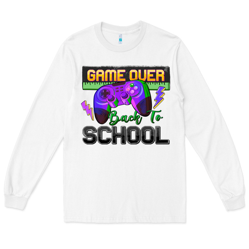 Game Over Back To School Long Sleeve Tee by Zillion Design Studio | Teevron