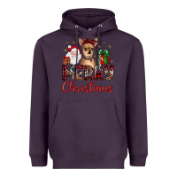 Plum merry christmas chihuahua Heavyweight Hoodie - JahusDesignShop