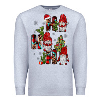 Heather Grey ho ho ho gnome Premium Sweatshirt - JahusDesignShop
