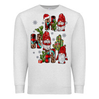 Oatmeal Heather ho ho ho gnome Premium Sweatshirt - JahusDesignShop