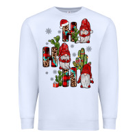 White ho ho ho gnome Premium Sweatshirt - JahusDesignShop