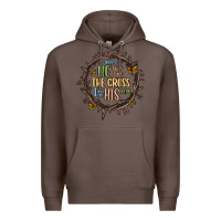 Coffee when he was one the cross i was one his mind Premium Hoodie - MaliasSmallBusiness