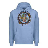 Colony Blue when he was one the cross i was one his mind Premium Hoodie - MaliasSmallBusiness
