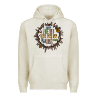 Oatmeal Heather when he was one the cross i was one his mind Premium Hoodie - MaliasSmallBusiness