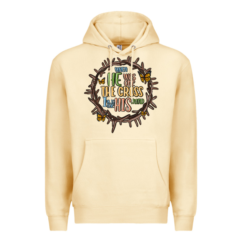 When He Was One The Cross I Was One His Mind Premium Hoodie by MaliasSmallBusiness | Teevron