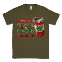 Army Green i run on coffee and christmas cheer Classic Tee - RanaPortraitStore