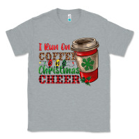Heather Grey i run on coffee and christmas cheer Classic Tee - RanaPortraitStore