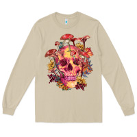 Mushroom Floral skeleton with mushrooms Long Sleeve Tee - RanaPortraitStore
