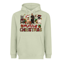 Matcha merry christmas chihuahua pitbull pug dachshund Heavyweight Hoodie - JahusDesignShop