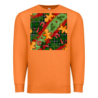 Carrot christmas gingerbread man and candy cane seamless pattern Premium Sweatshirt - BundleAndBundleShop