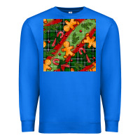 True Royal christmas gingerbread man and candy cane seamless pattern Premium Sweatshirt - BundleAndBundleShop