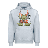 Heather Grey fuck this shit Urban Hoodie - MaliasSmallBusiness