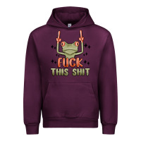 Mauve Wine fuck this shit Urban Hoodie - MaliasSmallBusiness