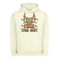 Pigment Pistachio fuck this shit Urban Hoodie - MaliasSmallBusiness